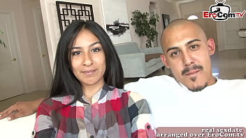 Arap Amatör Çiftin İlk Kez Zayıf Gençle Porno Macerası